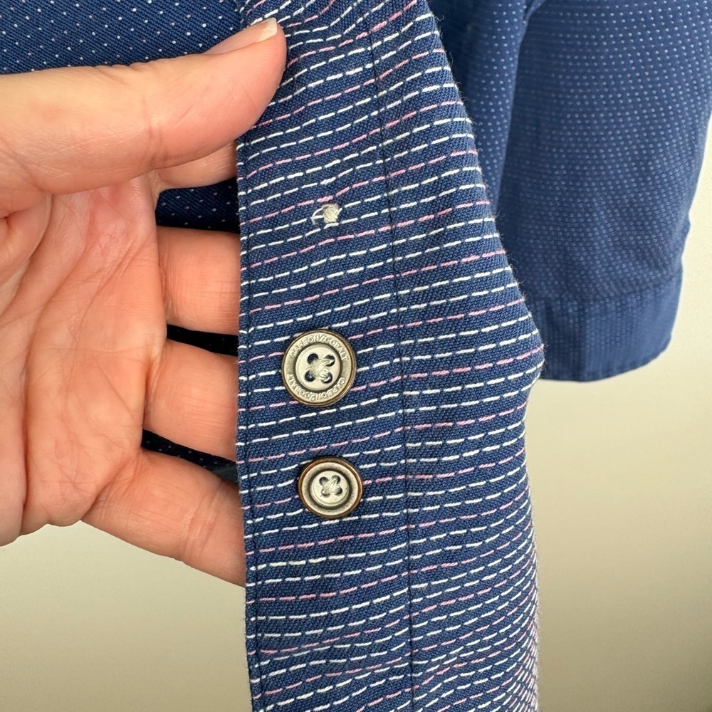 Carbon2Colbalt Classic Men's Blue Button-Down XL 100% Cotton Rugged Casual - Picture 7 of 10